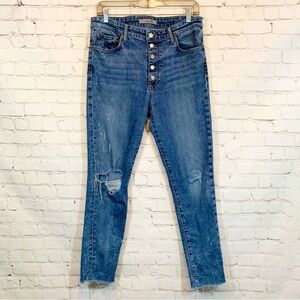 Joes Jeans button fly Huron hi rise skinny ankle